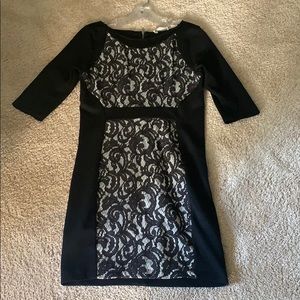 Zara Black Lace Bodycon Dress